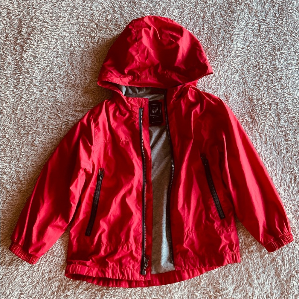 Gap Kids Red Hooded Jacket Size 4